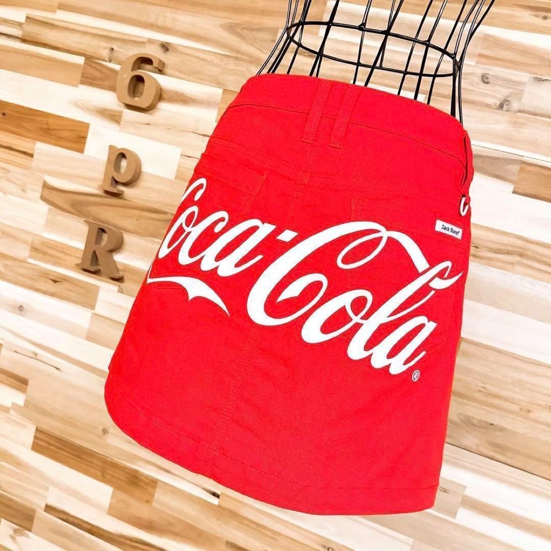 稀少【ジャックバニー×コカコーラ】限定コラボ ビッグ ロゴ スカート