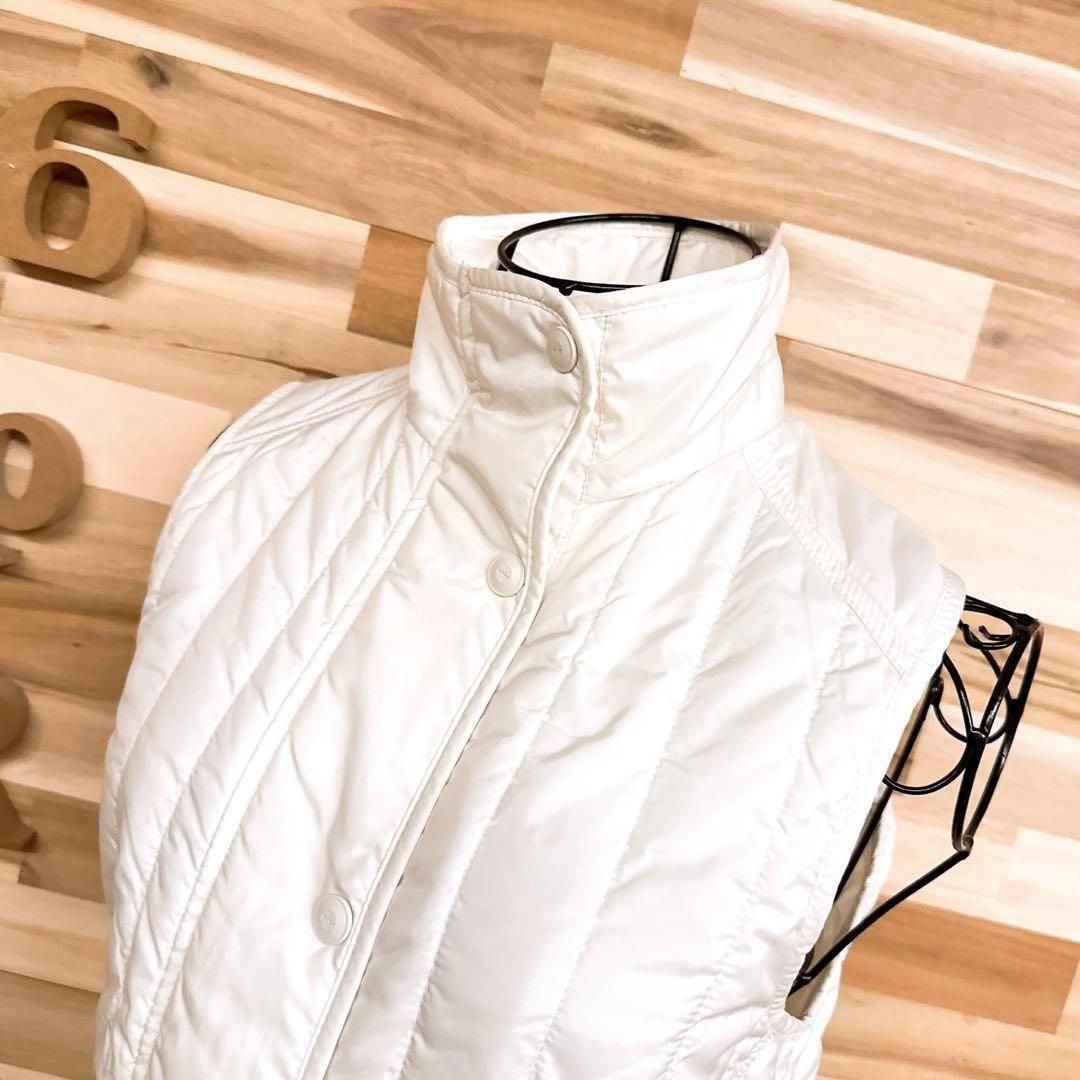 ラルフローレン ハイネック キルティング 中綿 ゴルフ ベスト XS白ホワイト