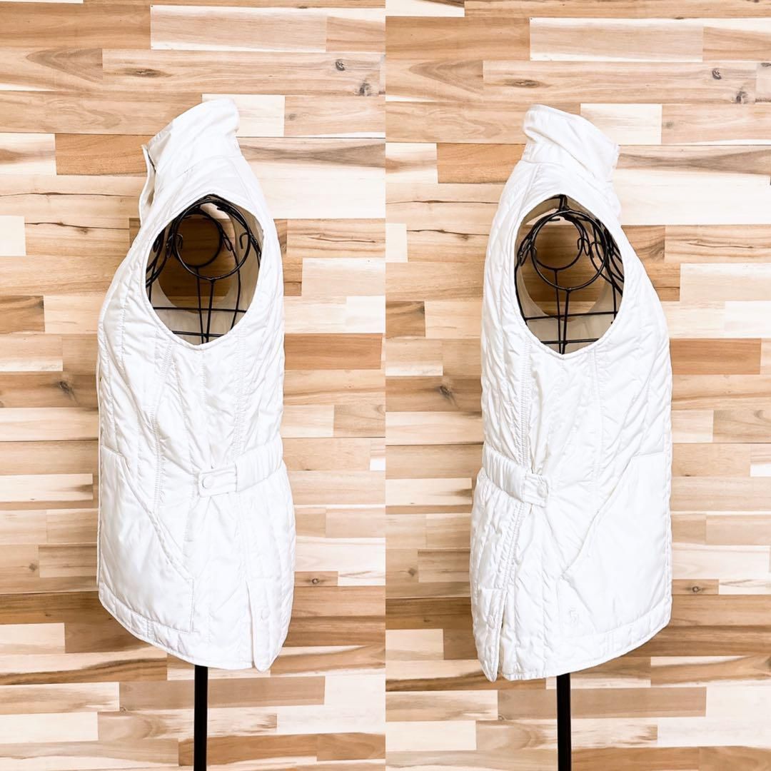 ラルフローレン】ハイネック キルティング 中綿 ゴルフ ベスト XS白