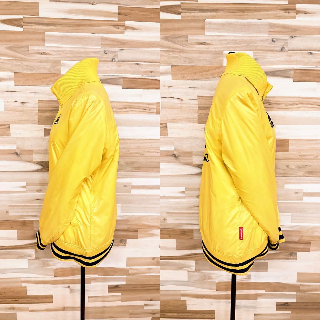 le coq sportif - 【ルコックスポルティフ】ゴルフ 中綿ブルゾン 撥水ジャケット 長袖 M 黄×紺 ルコックスポルティフ】中綿ブルゾン 撥水 ゴルフ ジャケット 長袖 M