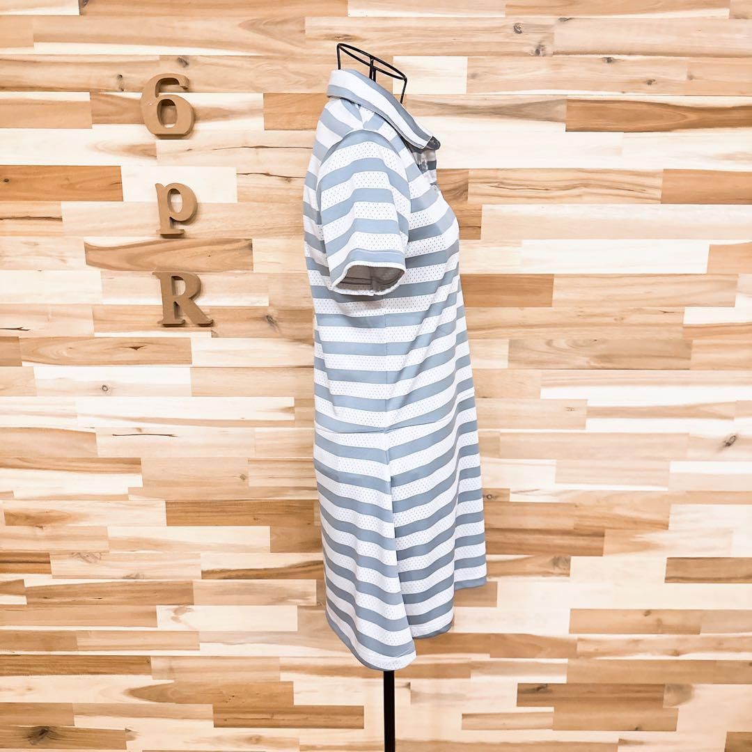 ワンピース Mグレー×白