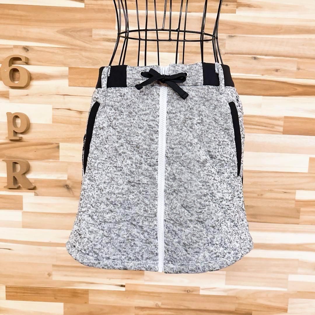 新品　パーリーゲイツ　M 中綿　スカート　キルティング サイズ1 美品【パーリーゲイツ】キルティング ジップ スカート 中綿ニット編み