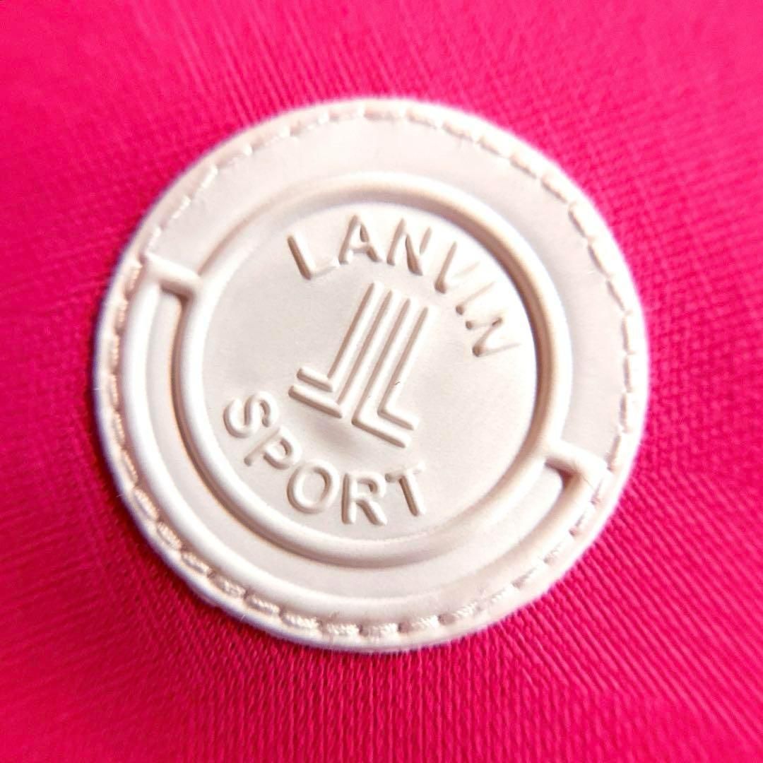 ランバン】ゴルフ ハーフジップ 長袖ポロシャツ 迷彩カモ ラバーロゴ