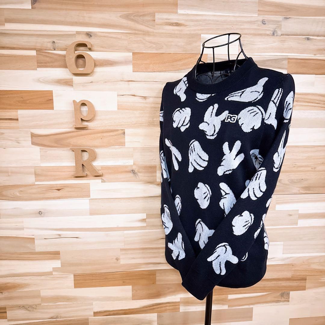 パーリーゲイツ×ディズニー】限定コラボ ニット セーター ミッキーの手