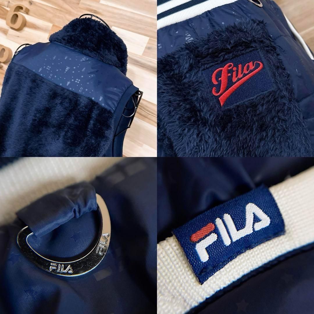 フィラゴルフ】ファー キルティング ドッキング ゴルフ ワンピース M