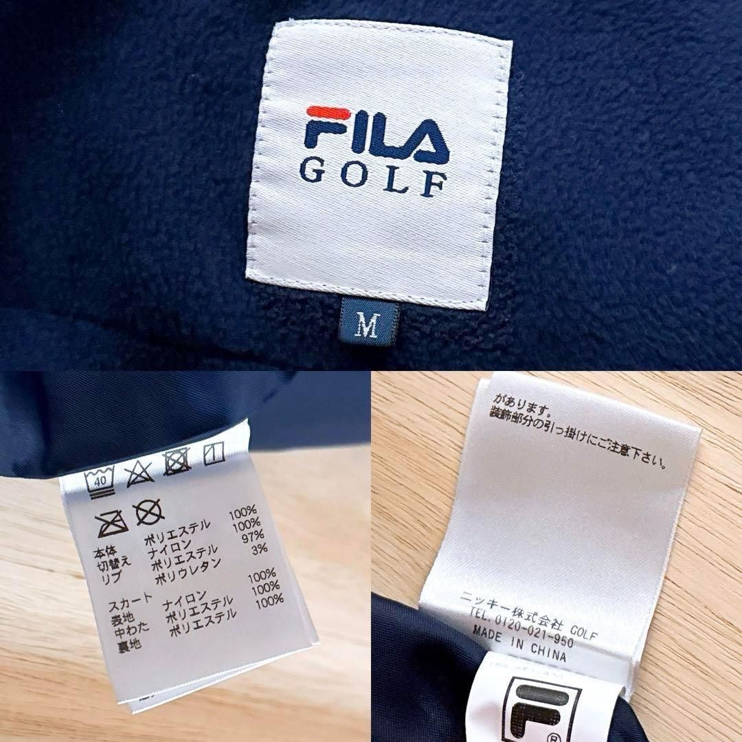 フィラゴルフ】ファー キルティング ドッキング ゴルフ ワンピース M