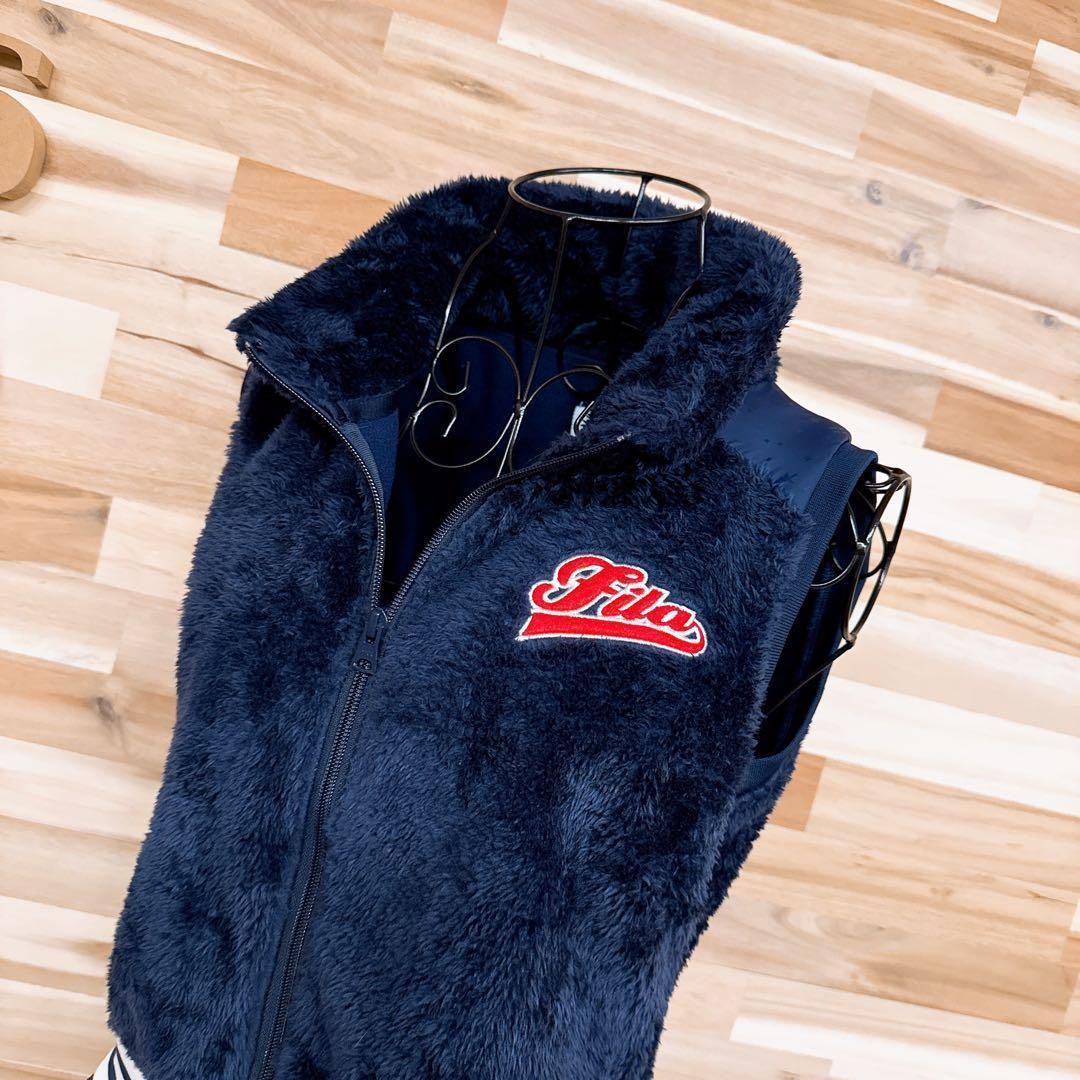 フィラゴルフ】ファー キルティング ドッキング ゴルフ ワンピース M