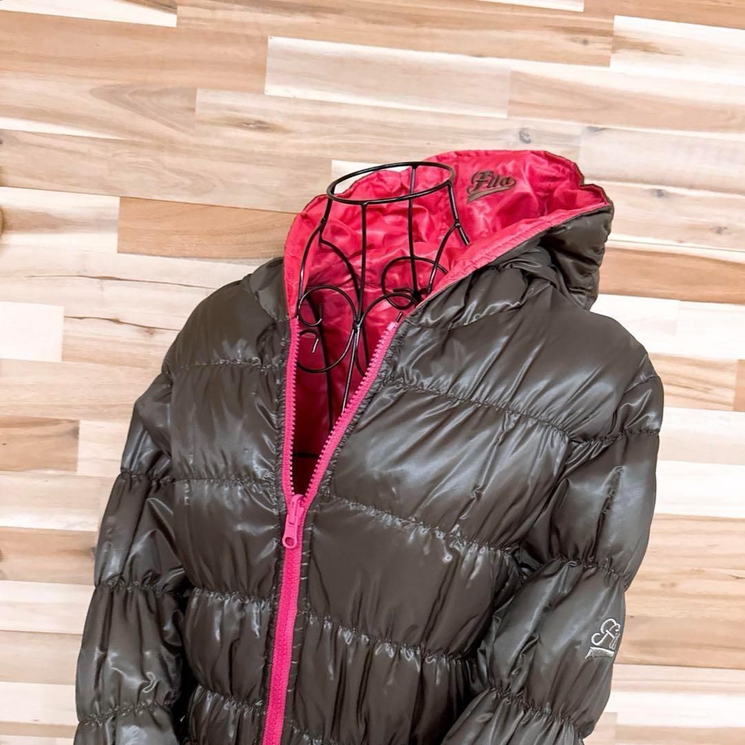 フィラゴルフ】リバーシブル キルティング ダウン フェザー コート