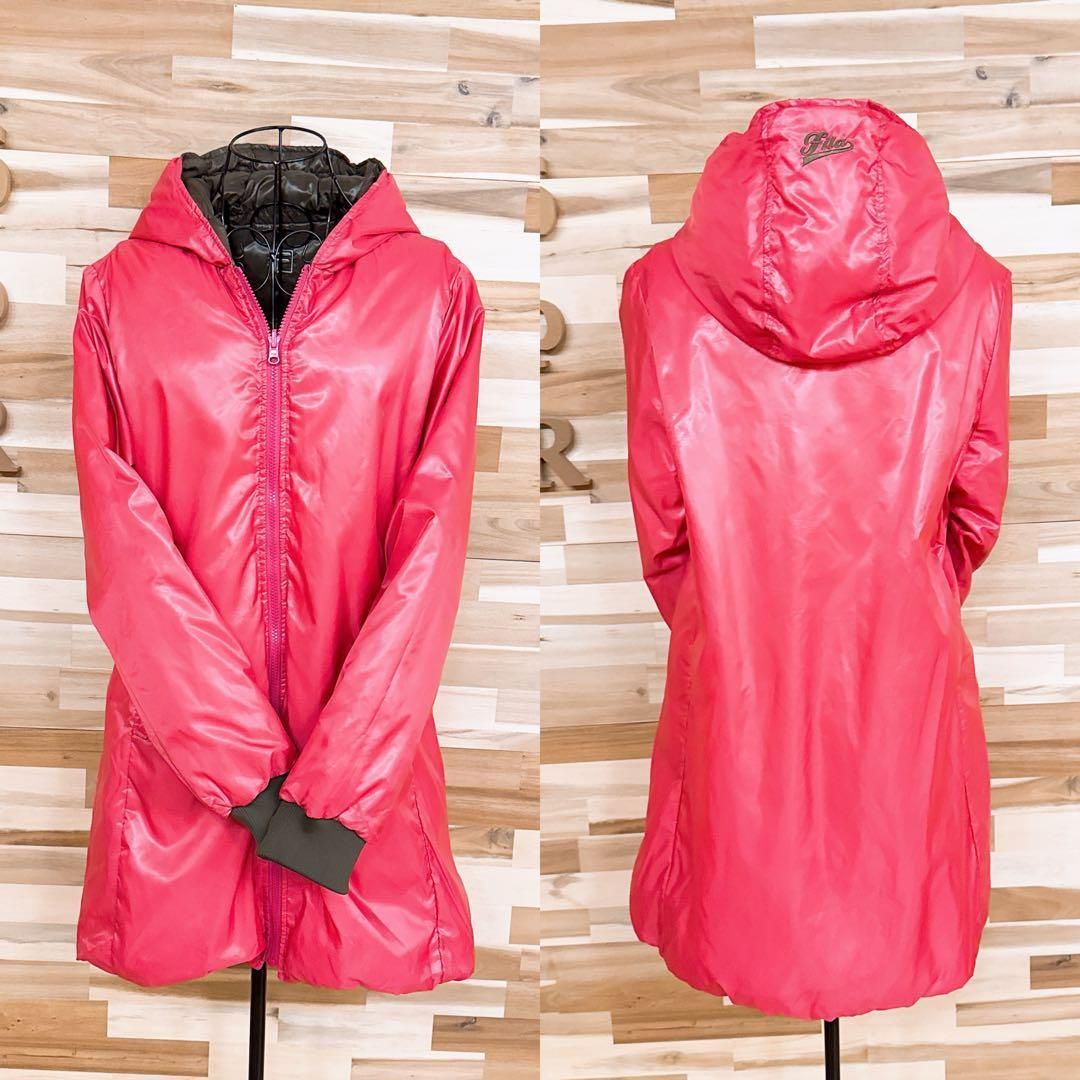 【フィラゴルフ】リバーシブル キルティング ダウン フェザー コート ゴルフLL フィラゴルフ】リバーシブル キルティング ダウン フェザー コート