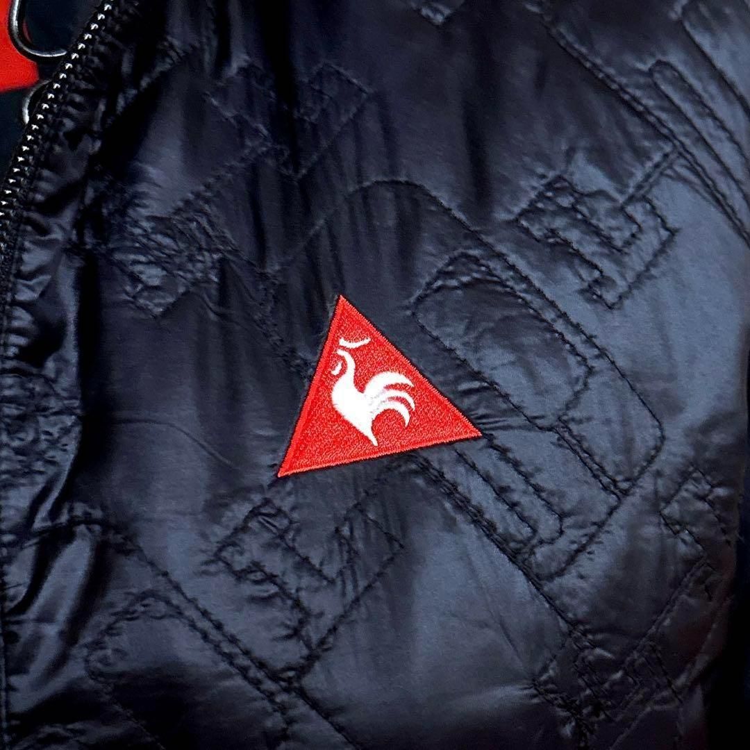 【ルコックスポルティフ】キルティング 切り替え ゴルフ 中綿ブルゾン M 黒 ルコックスポルティフ】キルティング 切り替え ゴルフ 中綿ブルゾン M