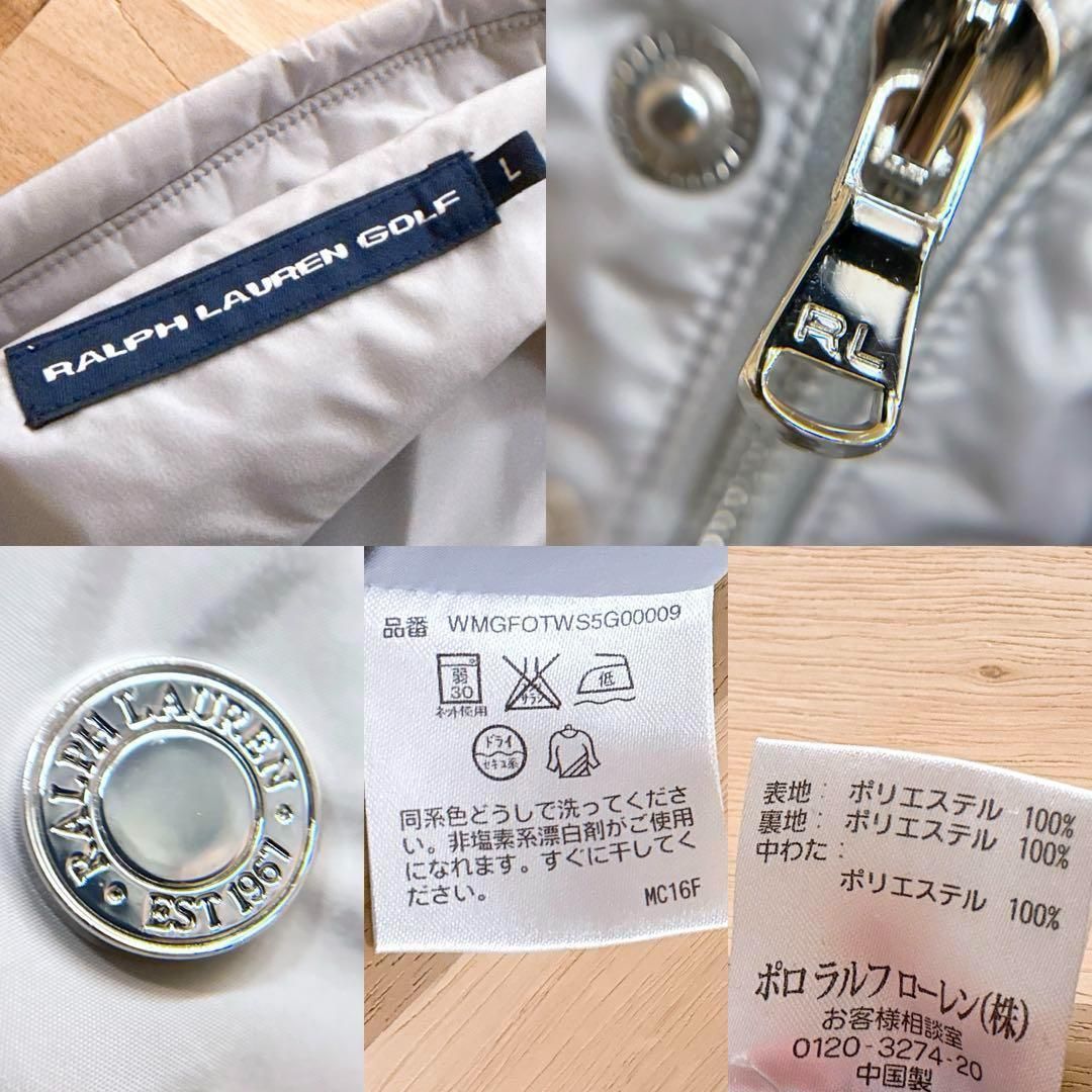 ラルフローレン】ライト ナイロン ゴルフ ベスト 首元 中綿入り L