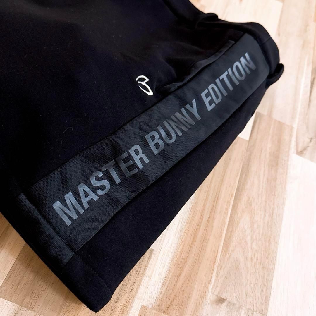 マスターバニーエディション】サイド ロゴ 裏起毛 ゴルフ スカート 黒