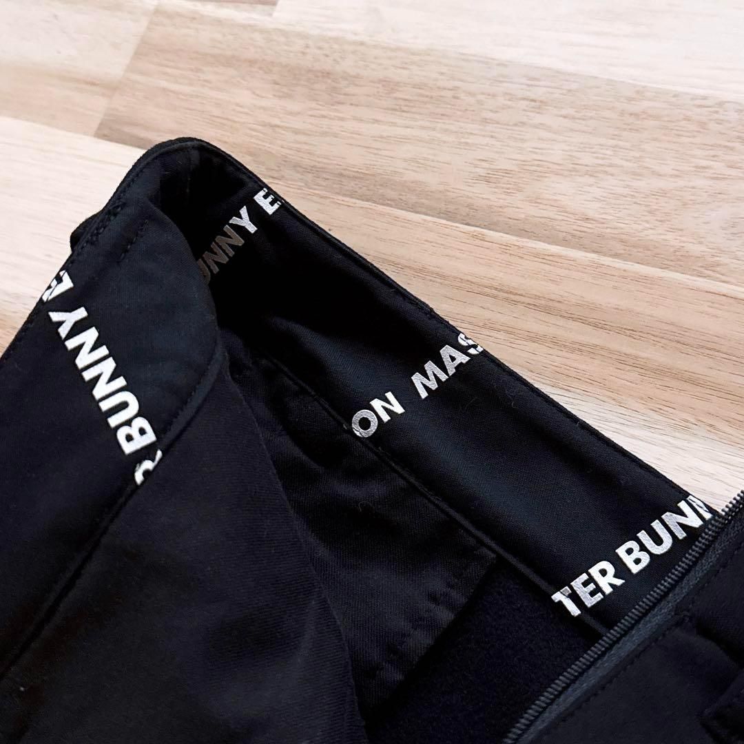 マスターバニーエディション】サイド ロゴ 裏起毛 ゴルフ スカート 黒