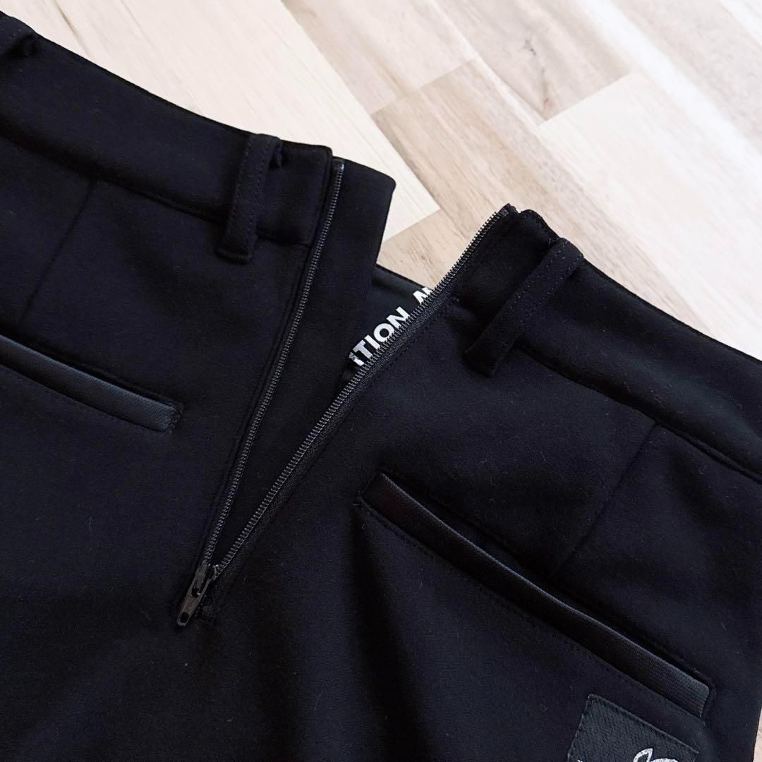 マスターバニーエディション】サイド ロゴ 裏起毛 ゴルフ スカート 黒