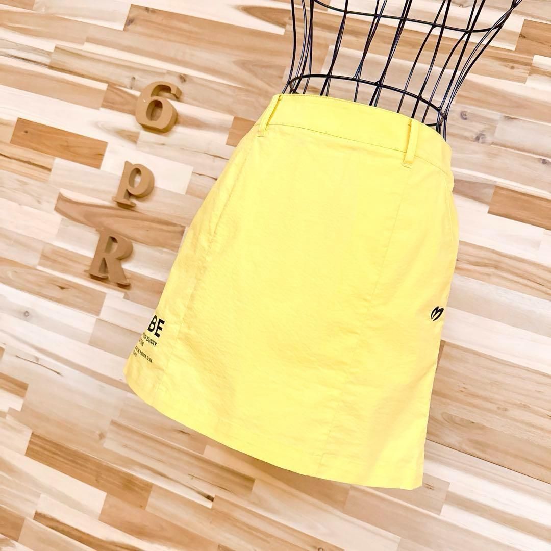【マスターバニーエディション】ゴルフ スカート 軽量 ストレッチ イエロー×黒 マスターバニーエディション】ゴルフ スカート 軽量 ストレッチ