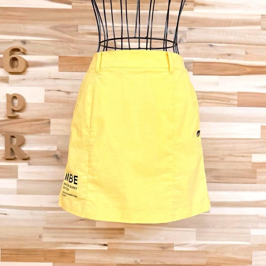 【マスターバニーエディション】ゴルフ スカート 軽量 ストレッチ イエロー×黒 マスターバニーエディション】ゴルフ スカート 軽量 ストレッチ