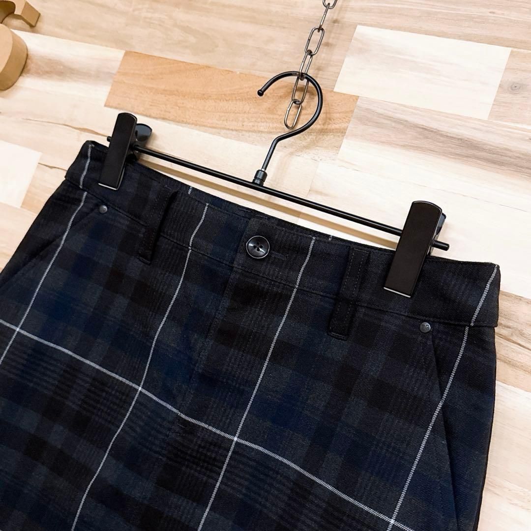 パーリーゲイツ】レイヤード チェック柄 ゴルフ スカート ストレッチ