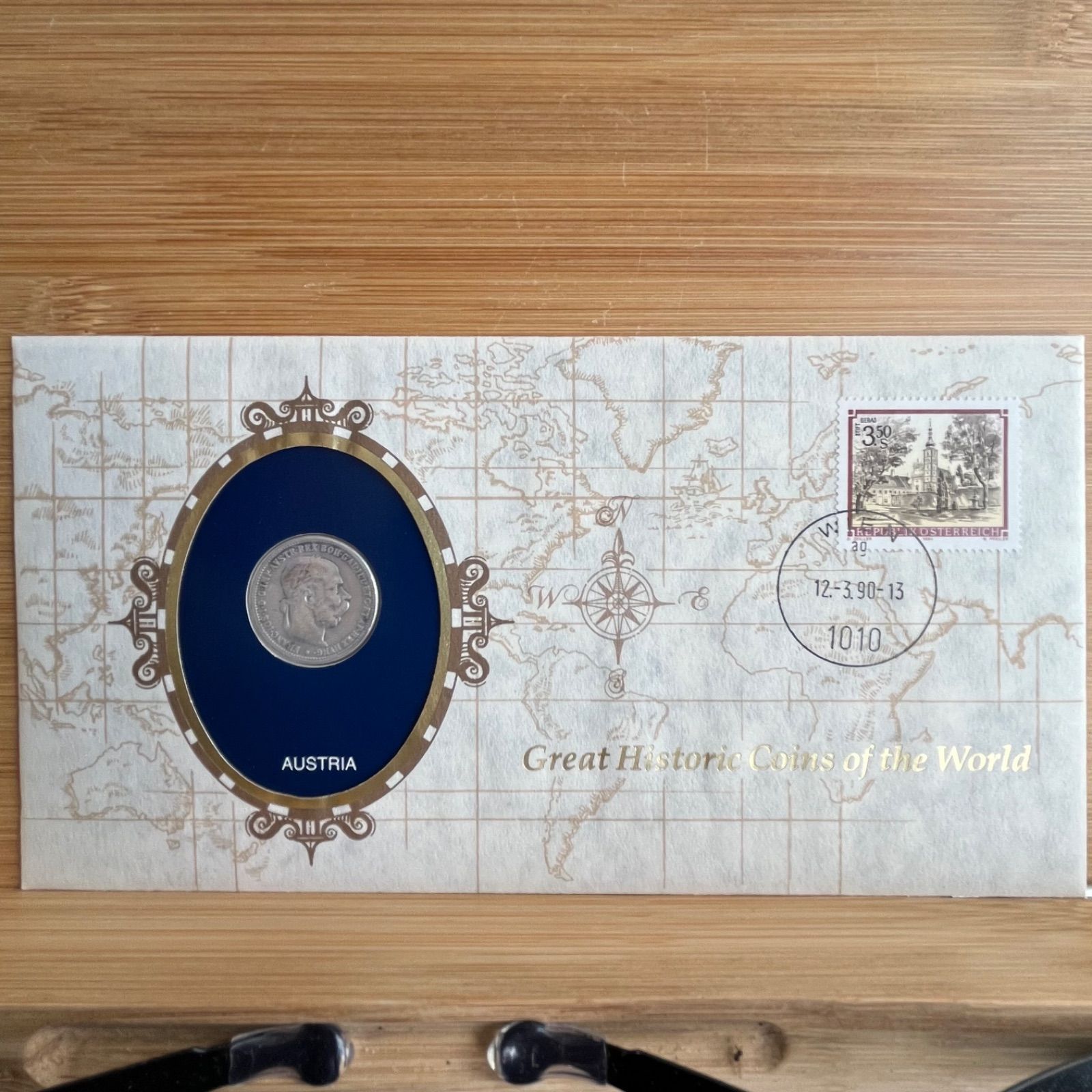 銀貨】オーストリア 1コロナ銀貨 フランツ・ヨーゼフ1世 .835シルバー