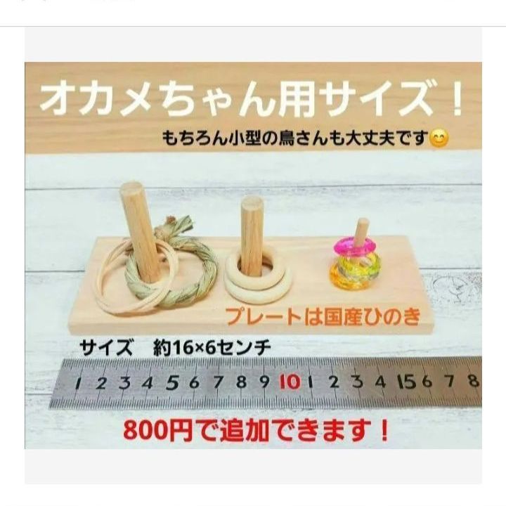 36 ⭐ フォージングトイセット⭐ 輪投げ 棒抜き バードトイ 文鳥