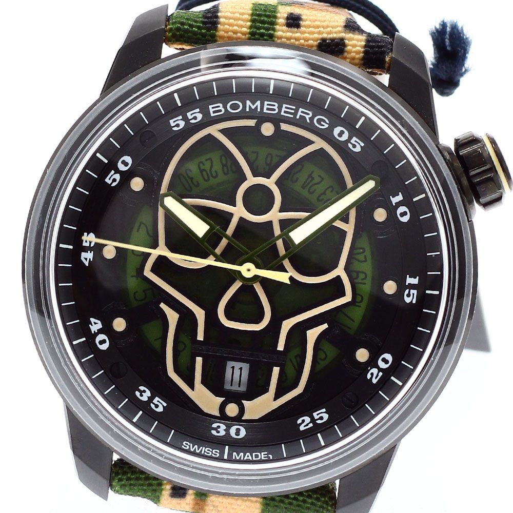 ボンバーグ BOMBERG CT43APBA.23-4.11 BB-01 スカル デイト 自動巻き メンズ 箱 保証書付き_881480