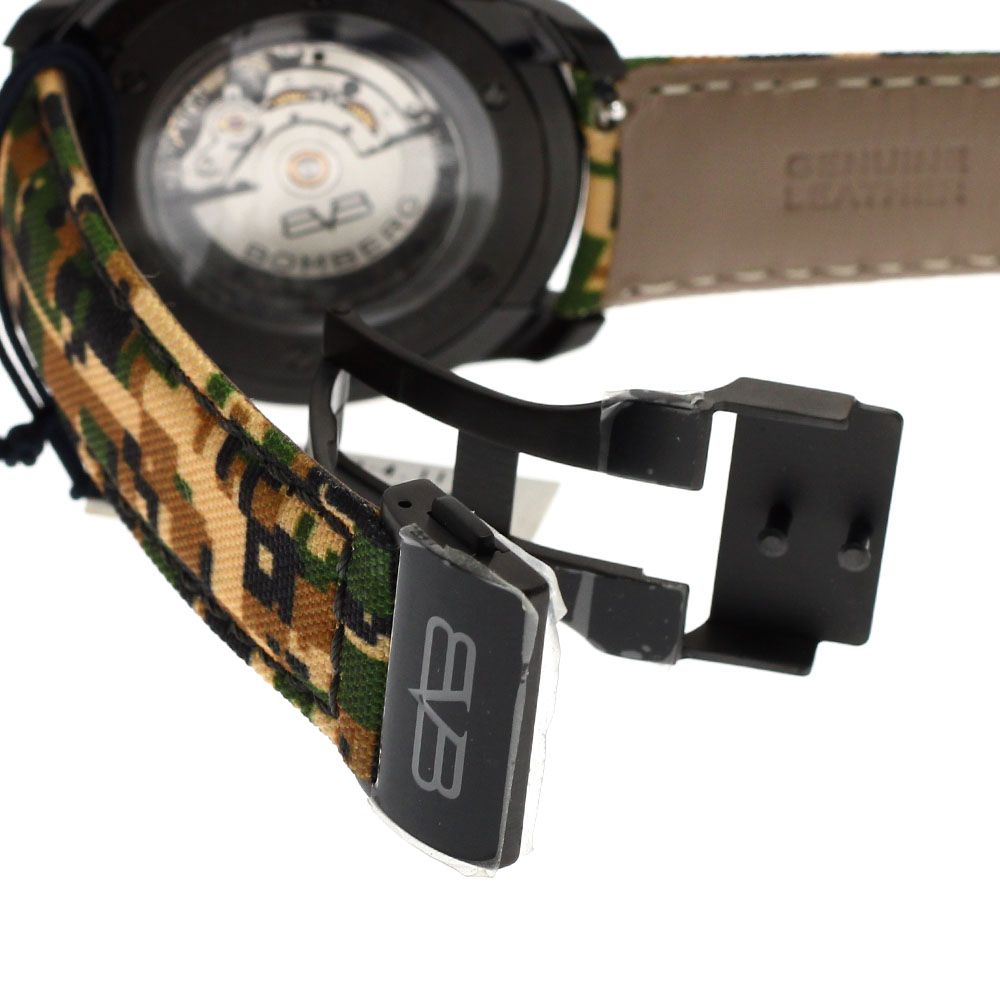  ボンバーグ BOMBERG 23 4 11 BB 01 スカル デイト 自動巻き メンズ 箱 保証書付き_881480 自動巻き時計 腕時計(アナログ)