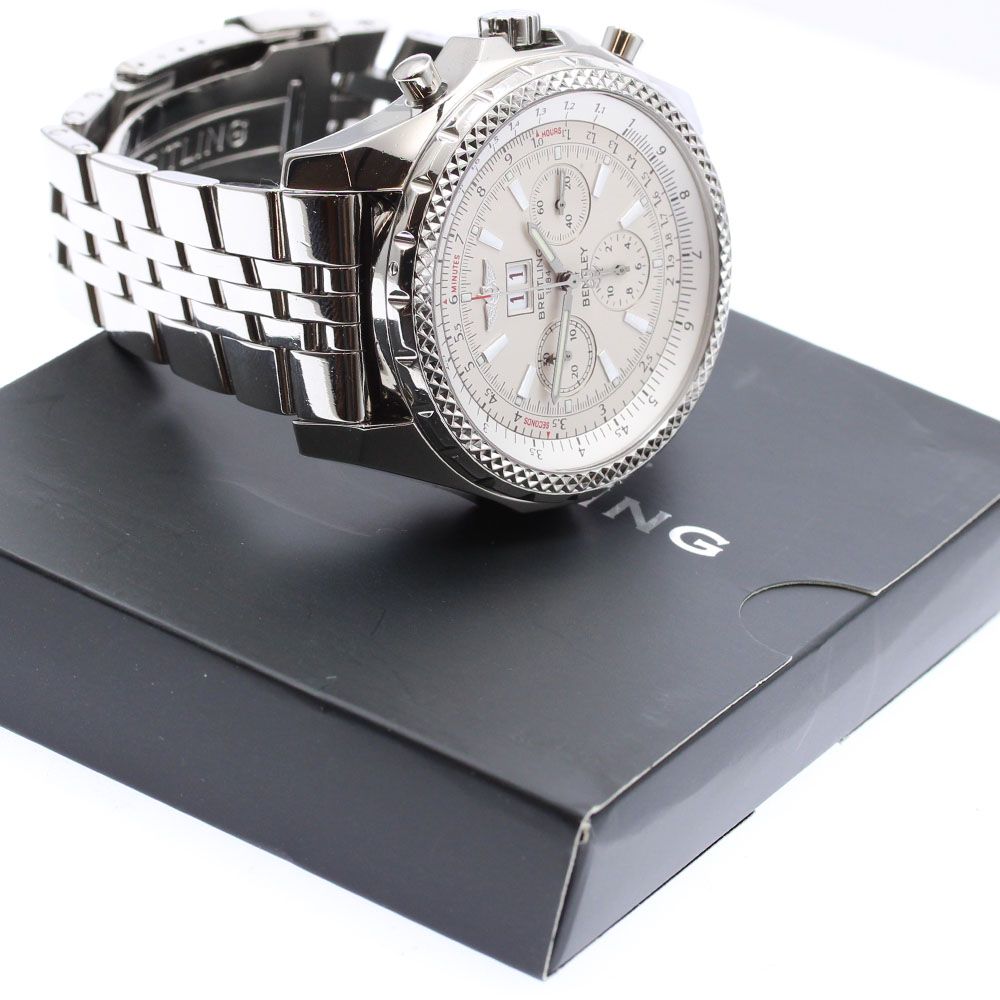 ブライトリング BREITLING A44362 ベントレー 6.75 クロノグラフ 自動巻き メンズ保証書付き_913951