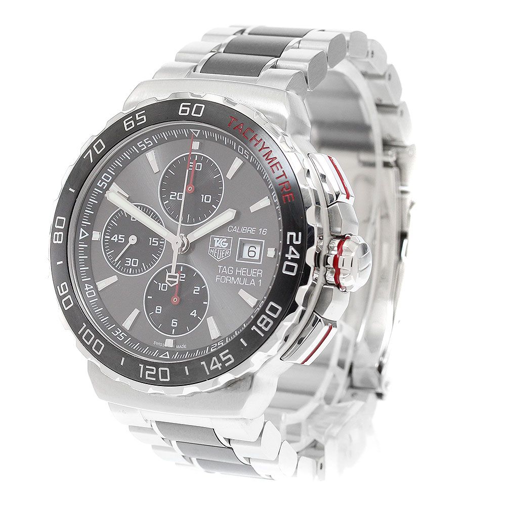  タグホイヤー TAG HEUER CAU2011 BA0873 フォーミュラー1 クロノグラフ デイト 自動巻き メンズ保証書付き_920164 セットアップ 自動巻き時計 腕時計(アナログ)