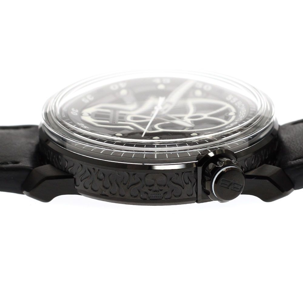  ボンバーグ BOMBERG 23 3 11 BB 01 スカル デイト 自動巻き メンズ 箱 保証書付き_881462 自動巻き時計 腕時計(アナログ)