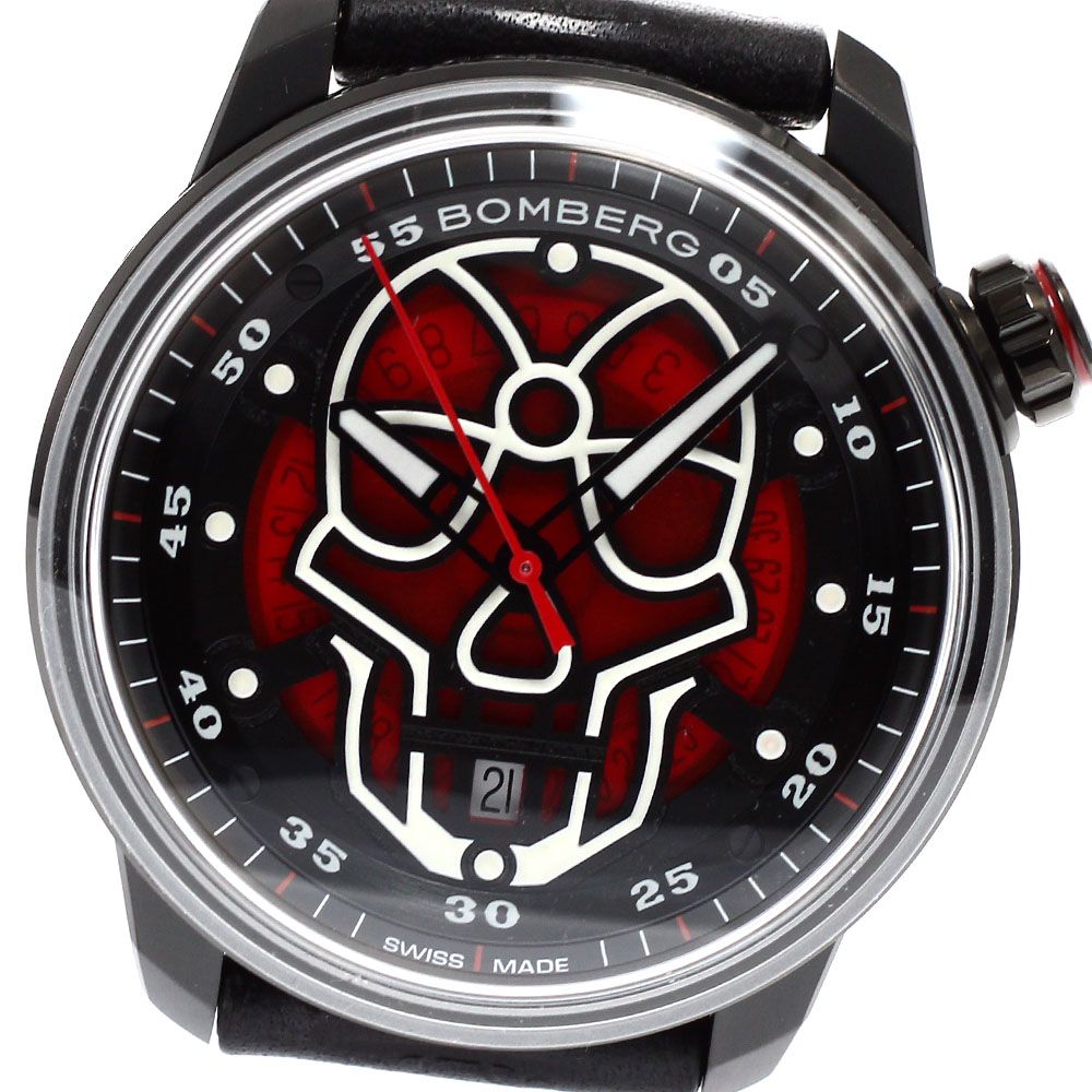 ボンバーグ BOMBERG CT43APBA.23-1.11 BB-01 スカル デイト 自動巻き メンズ 箱 保証書付き_881442