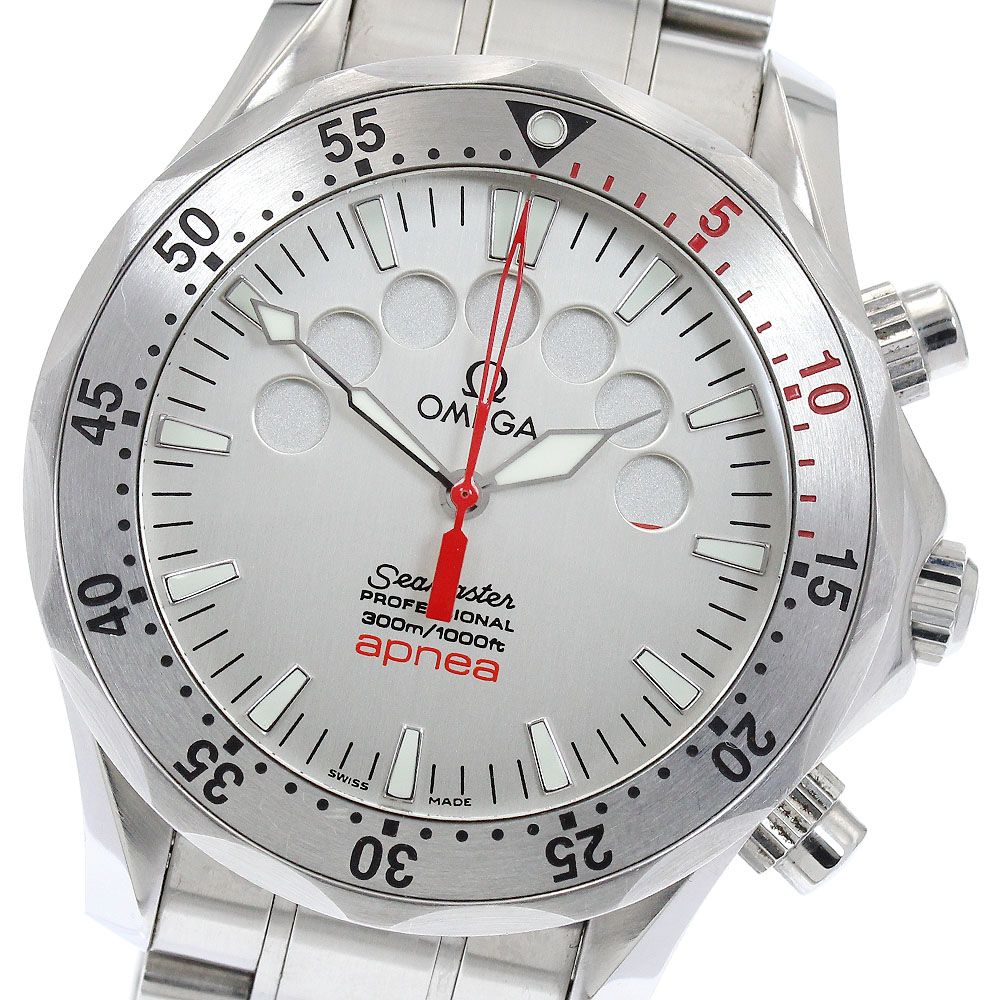 オメガ OMEGA 2595.30 シーマスター300 アプネア ジャックマイヨール クロノグラフ 自動巻き メンズ _917645