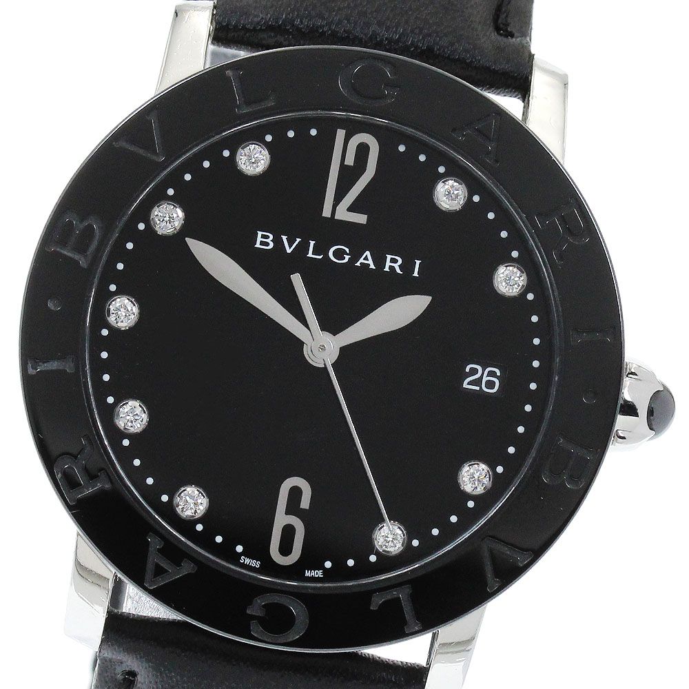 ブルガリ BVLGARI BBL37SC ブルガリブルガリ 9Pダイヤ デイト 自動巻き メンズ_918441