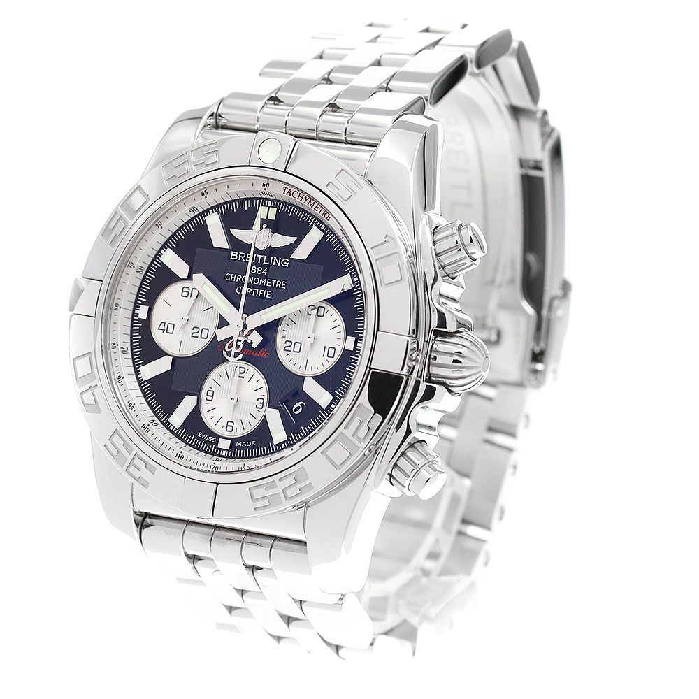  ブライトリング BREITLING AB0110 クロノマット 44 クロノグラフ 自動巻き メンズ 保証書付き_917258 タートルネック 自動巻き時計 腕時計(アナログ)