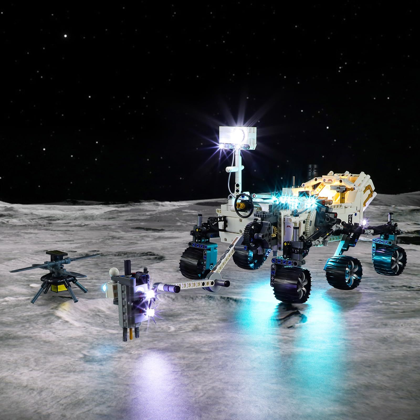 Vaodest LED ライト レゴ42158 テクニック NASA 火星探査機 忍耐力セット デザインと構成 モデル42158に対応 LEDライトのみ ビルディングブロックキットでは 42158 NASA Mars Rover Perseverance
