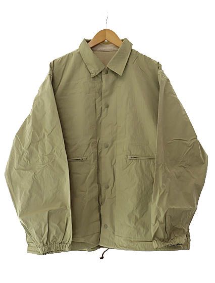 ALWAYTH オルウェイズ SO 荘中目黒 別注 Coach Jacket ナイロン コーチ ジャケット ブルゾン XL ベージュ ブランド古着ベクトル 251115