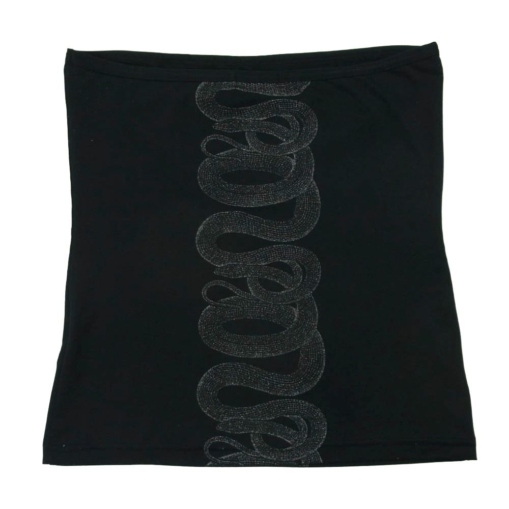 HYSTERIC GLAMOUR ヒステリックグラマー 3CR-0850 HYSTERICS ヒステリックス 90s スネーク ラメ チューブトップ ブラック系