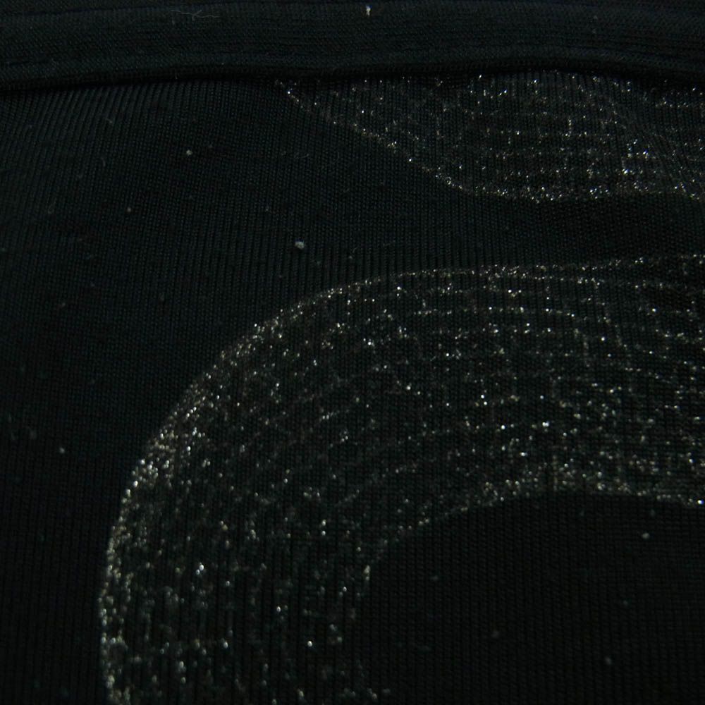  GLAMOUR ヒステリックグラマー 3 CR-0850 ヒステリックス 90 s スネーク ラメ チューブトップ ブラック系 長袖 Tシャツ カットソー