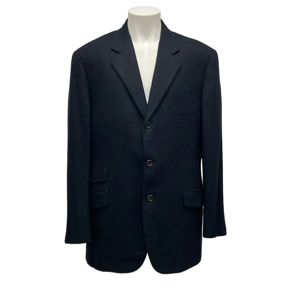 HERMES エルメス ジャケット サイズ50 XL メンズ - G9105 ダークネイビー 長袖 冬 ウール