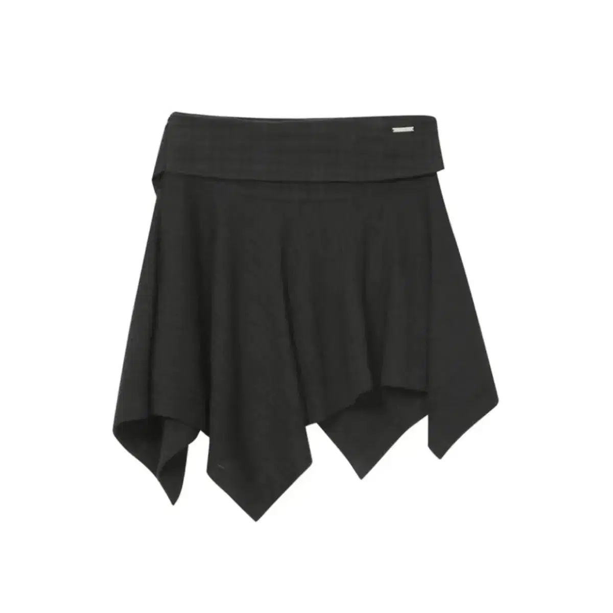 ミセキSEOUL アシンメトリー スカート ブラック