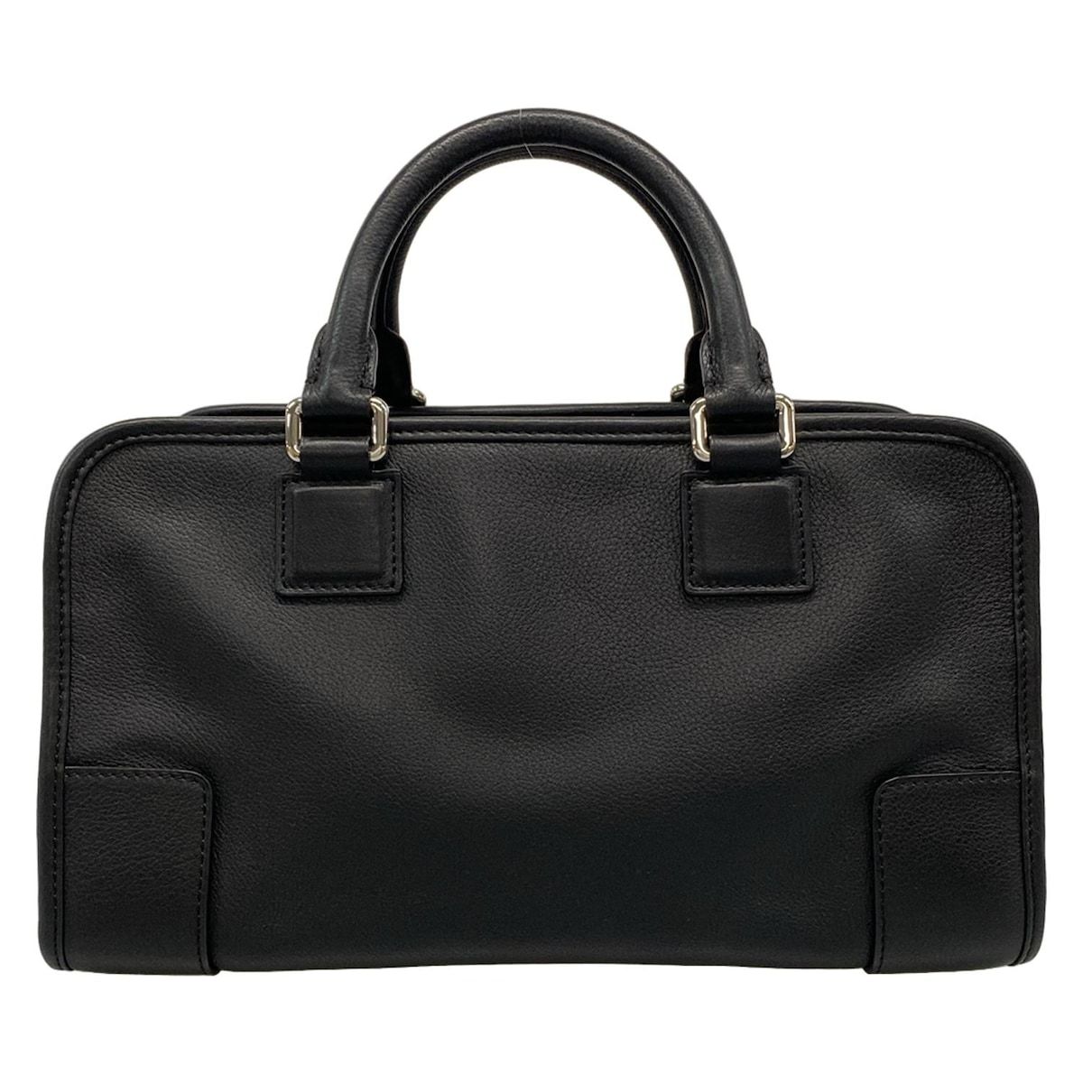 【美品】LOEWE ロエベ アマソナ28 ブラック ハンドバッグ レザー 保存袋 美品】LOEWE ロエベ アマソナ28 ブラック ハンドバッグ レザー 保存袋