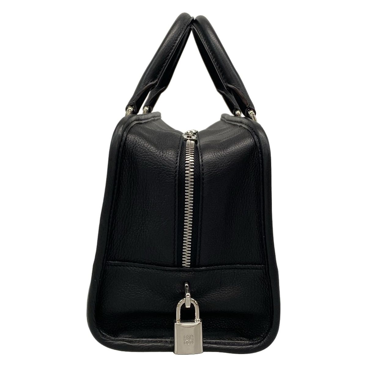 LOEWE(ロエベ) ハンドバッグ美品 アマソナ28 黒 レザー - メルカリ