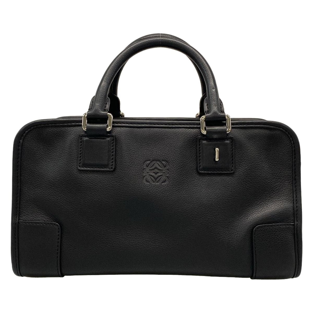 LOEWE(ロエベ) ハンドバッグ美品 アマソナ28 黒 レザー - メルカリ