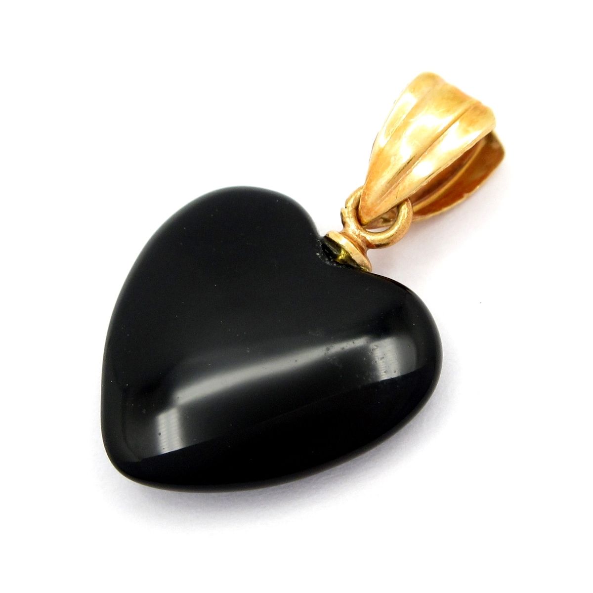 Unbranded ノーブランド ペンダントトップ K 18 YG×黒 総重量 0.7 g