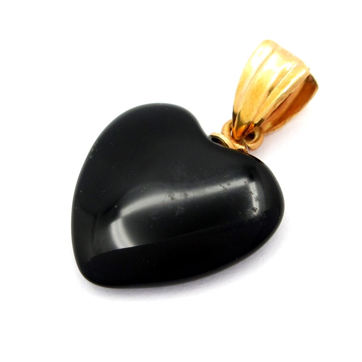 Unbranded ノーブランド ペンダントトップ K18YG×黒 総重量 0.7g