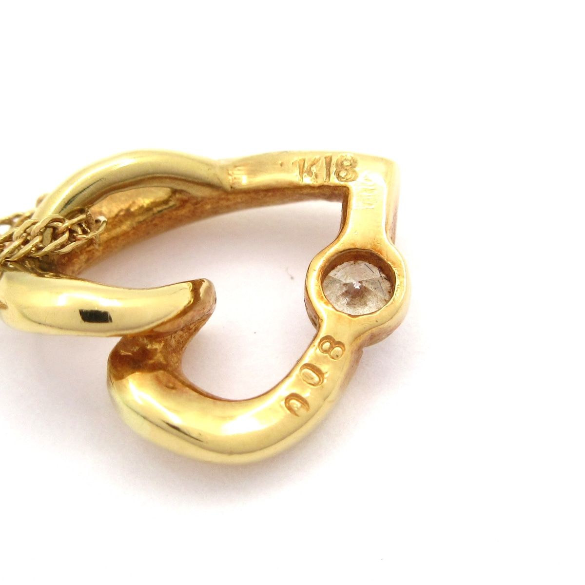  Unbranded ノーブランド ネックレス K 18 YG ダイヤモンド 総重量 2 4 g 0 08刻印 ネックレス アクセサリー