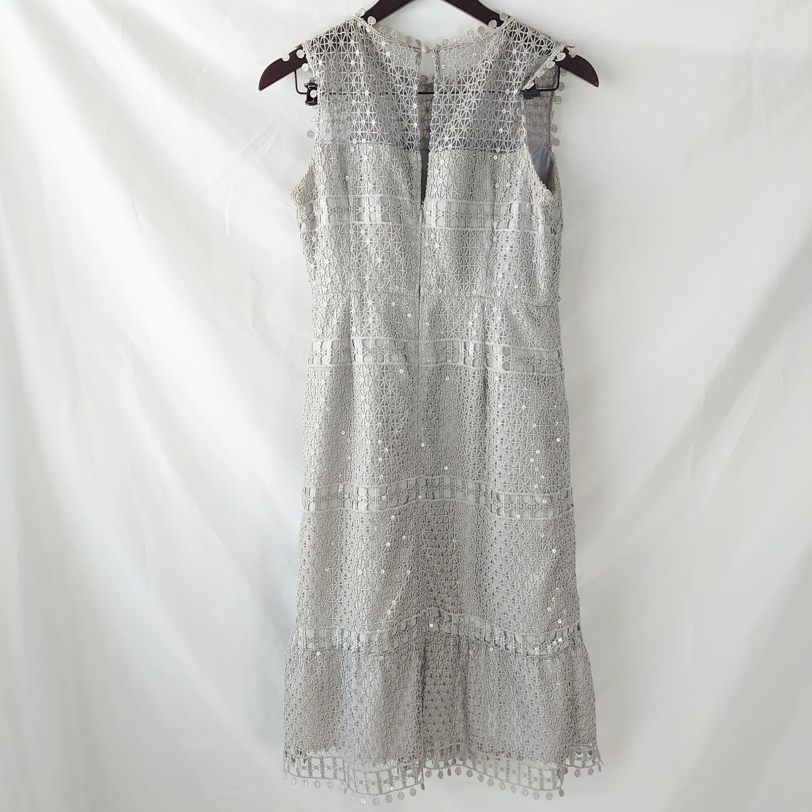 diagram ワンピース スパンコール ノースリーブ ダイアグラム サイズ38