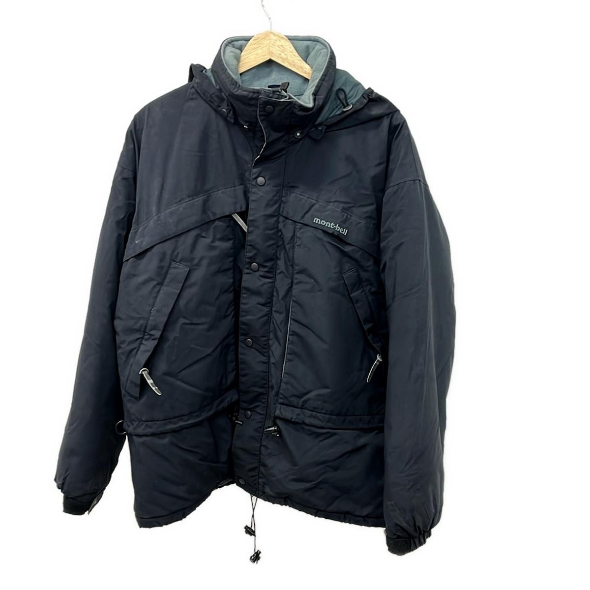 mont bell モンベル ブルゾン サイズL メンズ 黒 長袖 中綿 ジップアップ 秋 冬