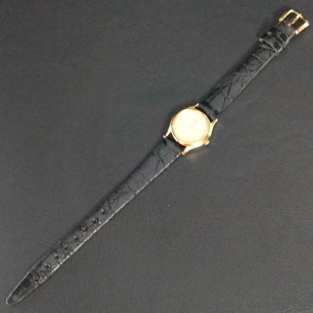 808-14 美品 SEIKO セイコー EXCELINE エクセリーヌ ゴールド ブラック