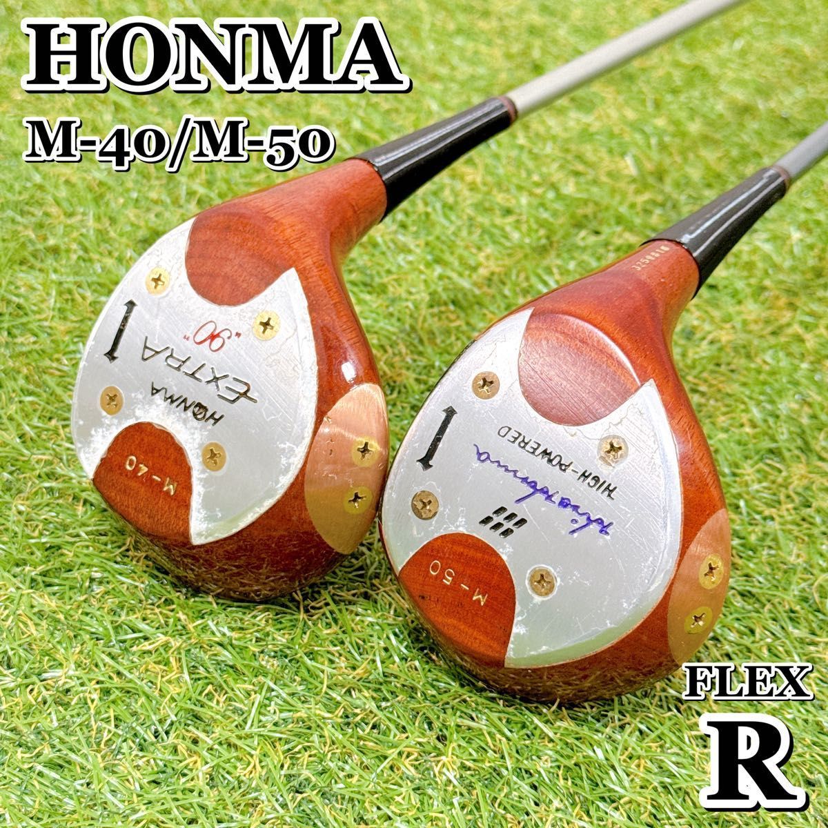 HONMA 本間ゴルフ ホンマ M-40 M-50 EXTRA 90 ドライバー 1W 2本セット カーボン フレックスR 男性 右利き K205