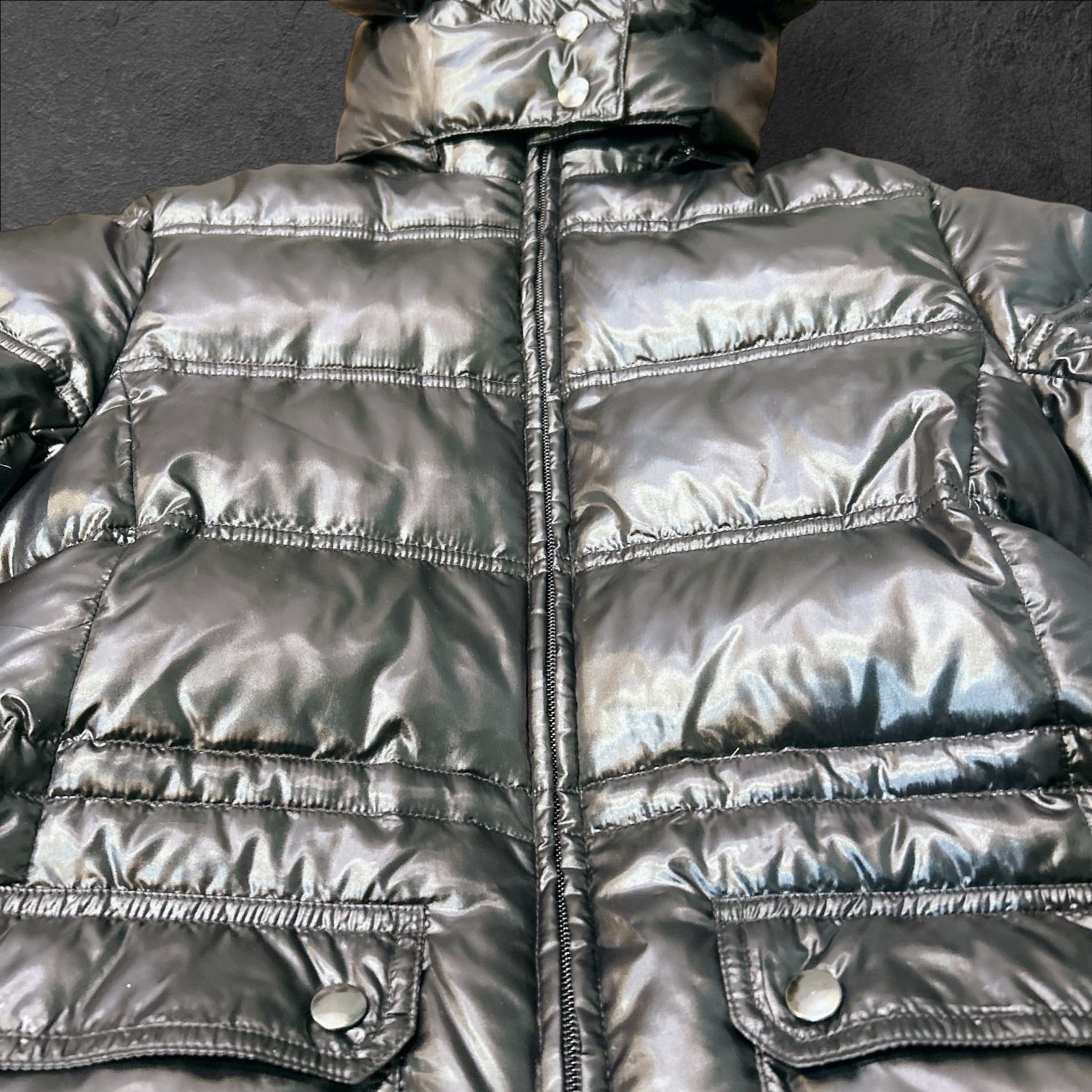 y2k 00s archive ブラック ダウン ジャケット フェザー 38サイズ