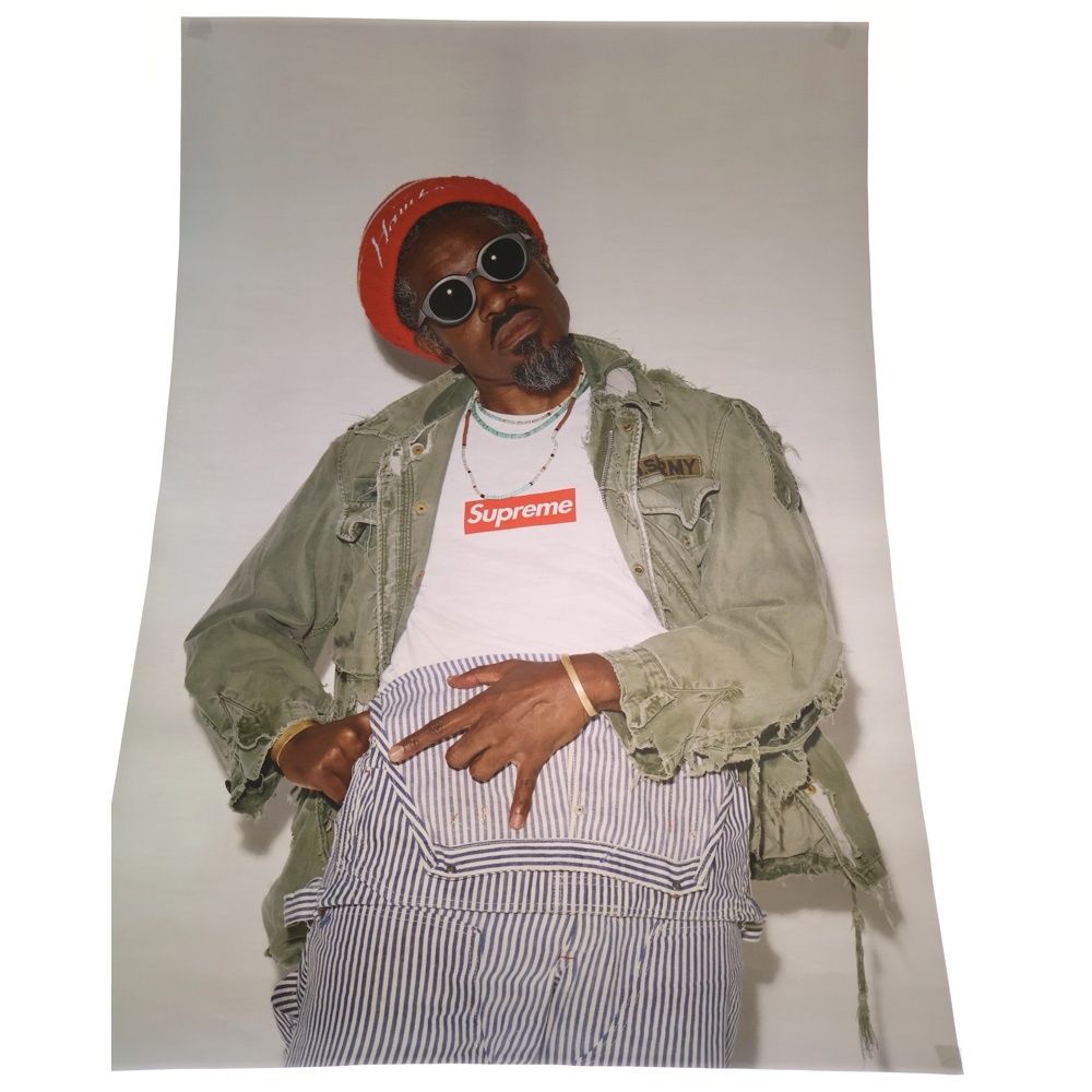 SUPREME シュプリーム 22AW × Andre 3000 Poster アンドレ 3000 フォト ポスター マルチ